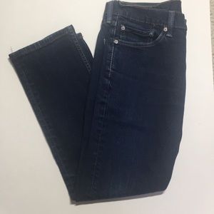 Levi’s 511 cropped dark wash jeans